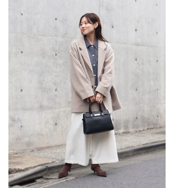  「ウールライクフロントタックワイドクロップドパンツ」|その他|