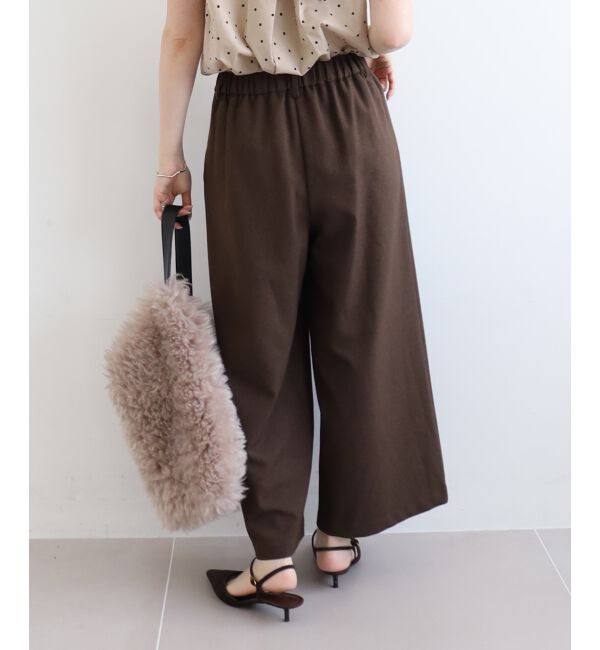  「ウールライクフロントタックワイドクロップドパンツ」|その他|