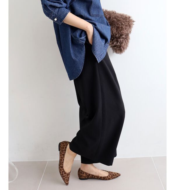  「ウールライクフロントタックワイドクロップドパンツ」|その他|