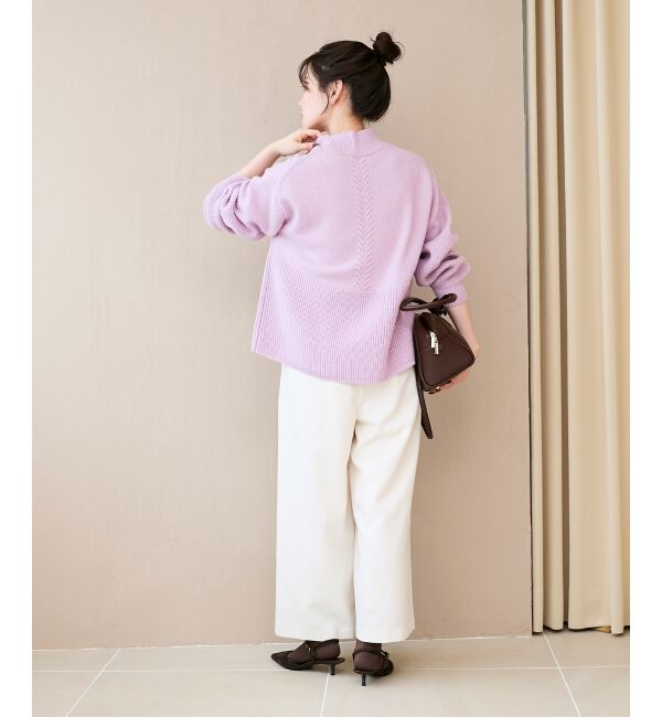  「ウールライクフロントタックワイドクロップドパンツ」|その他|