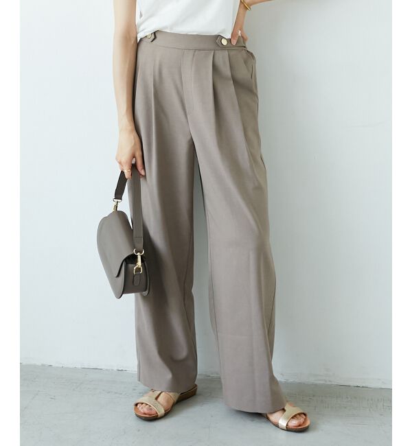  「ウエストデザイン2タックパンツ」|その他|