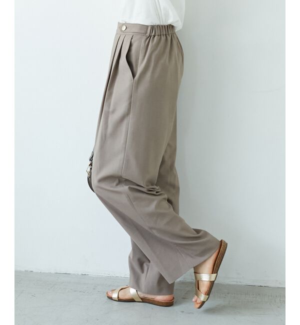  「ウエストデザイン2タックパンツ」|その他|