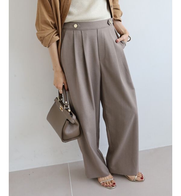  「ウエストデザイン2タックパンツ」|その他|