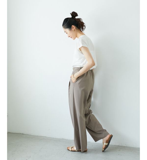 「ウエストデザイン2タックパンツ」|その他|