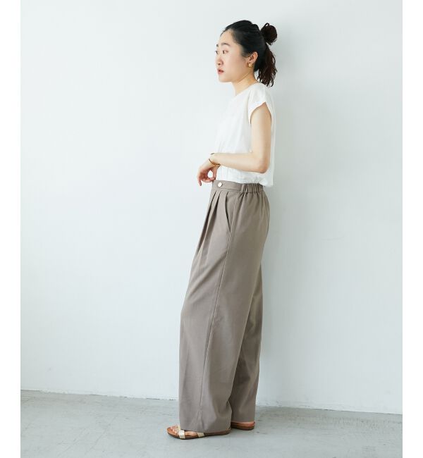  「ウエストデザイン2タックパンツ」|その他|