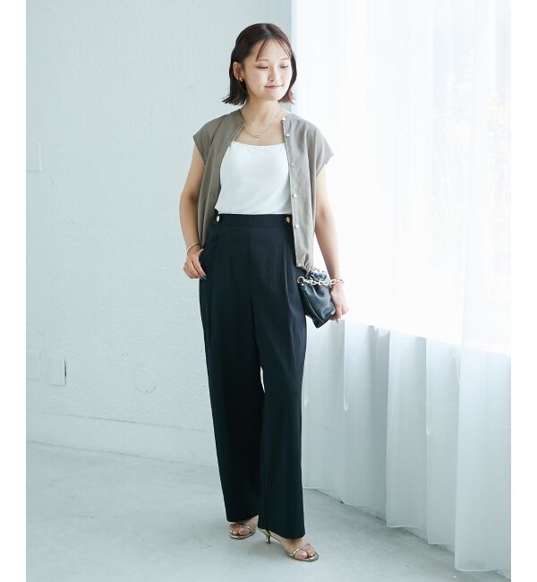  「ウエストデザイン2タックパンツ」|その他|