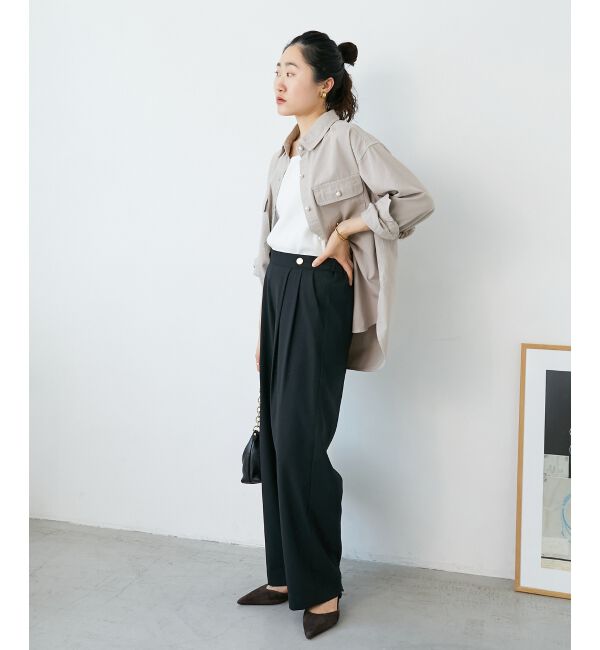  「ウエストデザイン2タックパンツ」|その他|