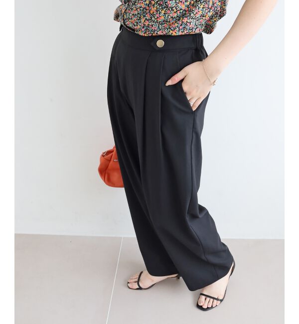  「ウエストデザイン2タックパンツ」|その他|