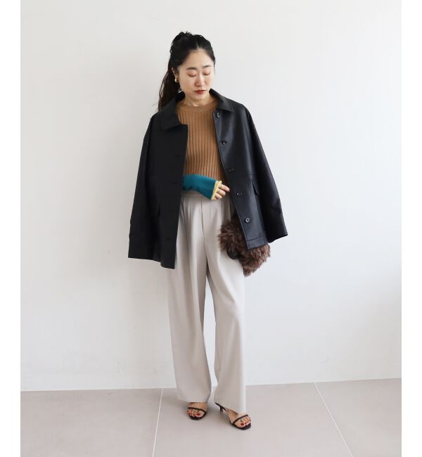  「ウエストデザイン2タックパンツ」|その他|