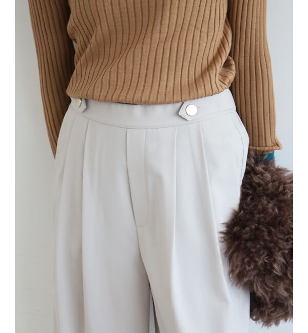  「ウエストデザイン2タックパンツ」|その他|