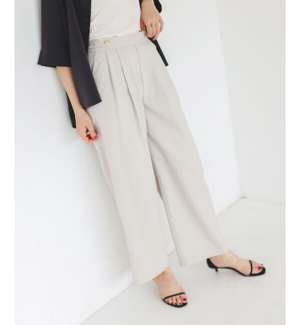  「ウエストデザイン2タックパンツ」|その他|