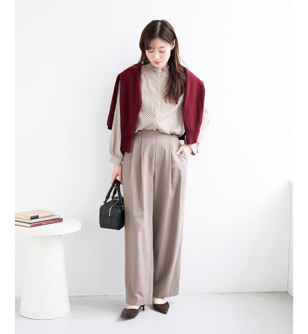  「ウエストデザイン2タックパンツ」|その他|