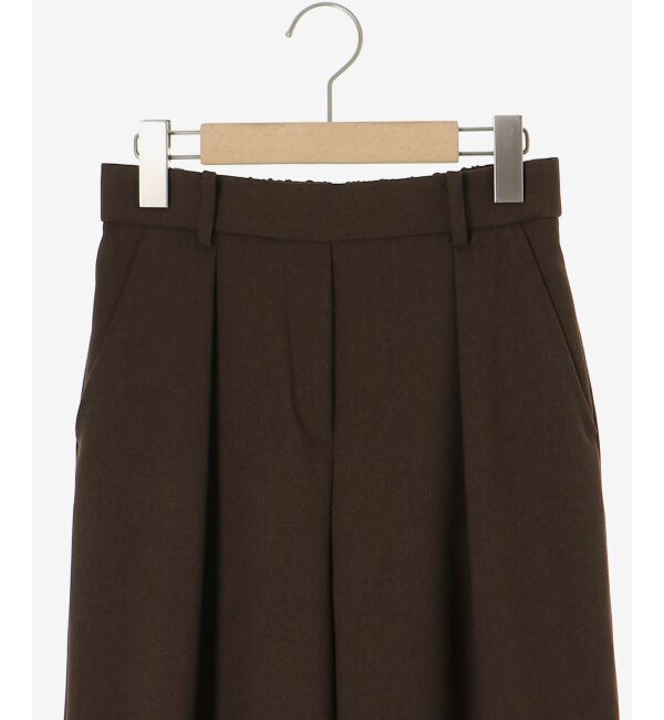  「《手洗い可能》ウールライクフロントタックワイドクロップドパンツ2」|その他|