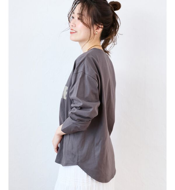  「バイカラーロゴTシャツ」|Tシャツ・カットソー|