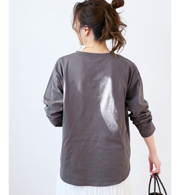  「バイカラーロゴTシャツ」|Tシャツ・カットソー|