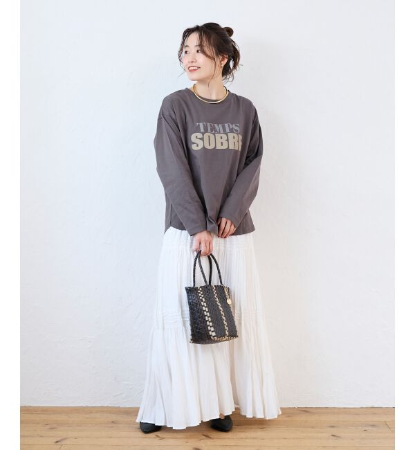  「バイカラーロゴTシャツ」|Tシャツ・カットソー|