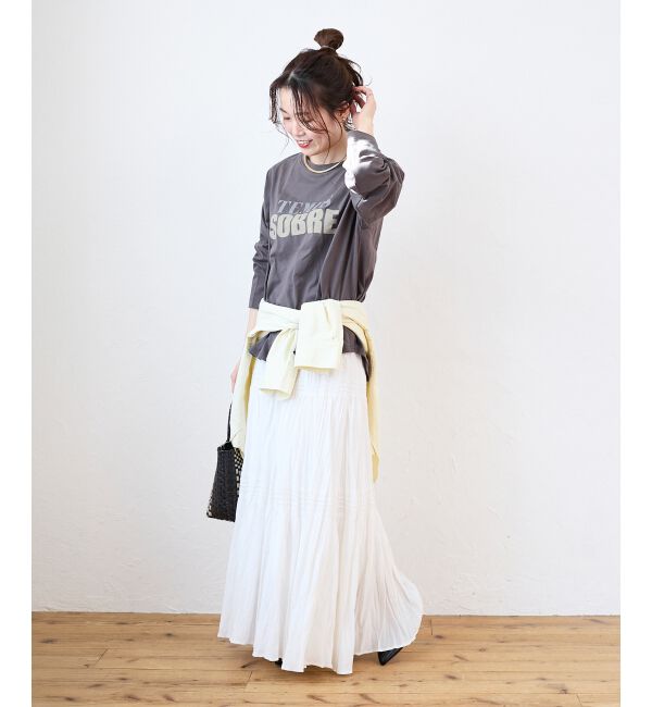  「バイカラーロゴTシャツ」|Tシャツ・カットソー|