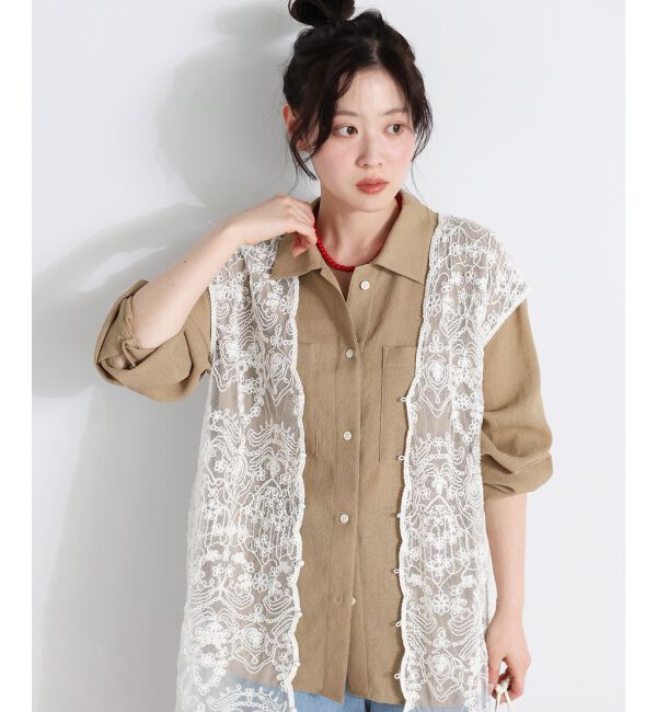  「ヴィンテージメッシュオーバーシャツ」|シャツ・ブラウス|