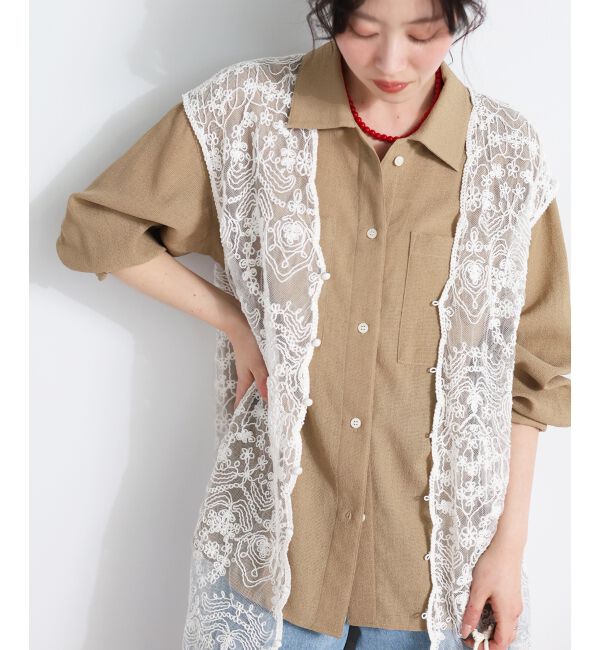  「ヴィンテージメッシュオーバーシャツ」|シャツ・ブラウス|