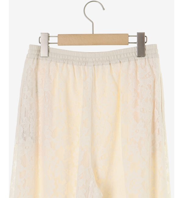  「フラワーメッシュレースワイドパンツ」|その他|