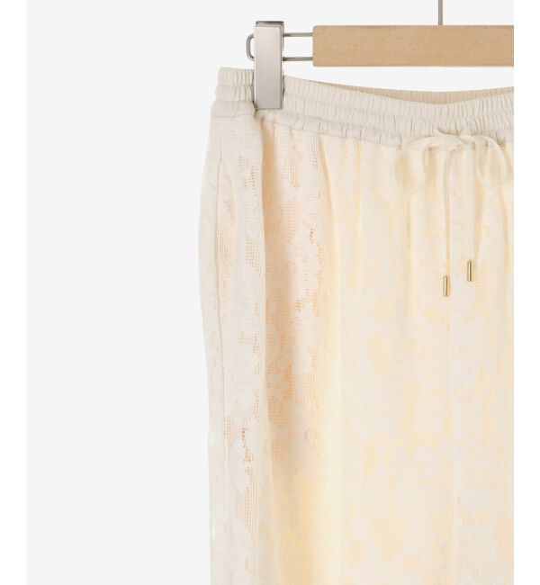  「フラワーメッシュレースワイドパンツ」|その他|