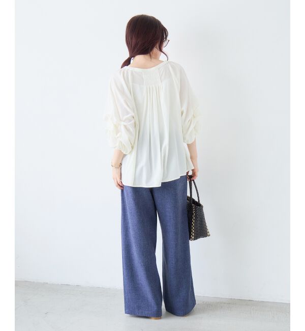  「タックスリーブブラウス」|シャツ・ブラウス|