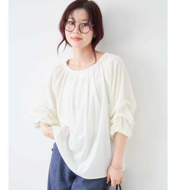  「タックスリーブブラウス」|シャツ・ブラウス|