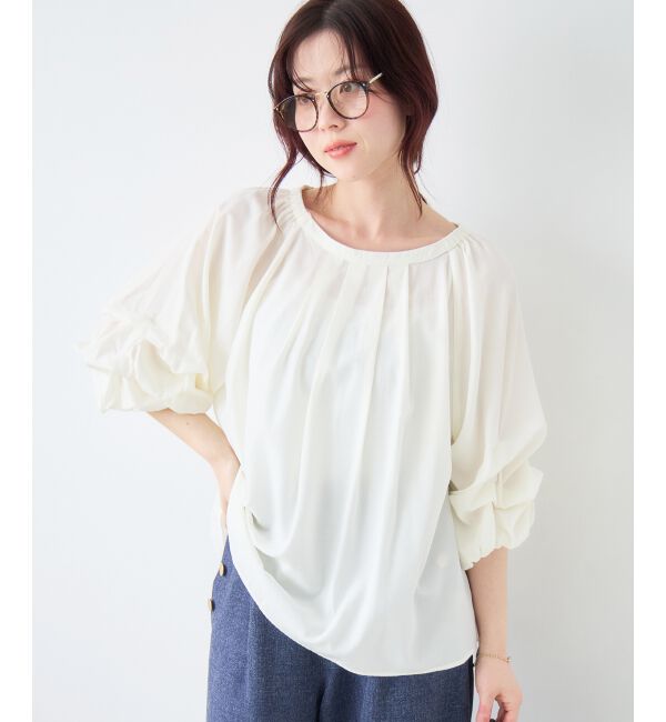  「タックスリーブブラウス」|シャツ・ブラウス|