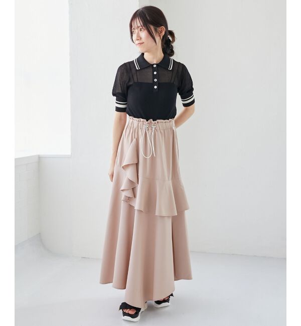 MAJESTICLEGON「シャイニーシアーポロニット」|ニット・セーター|