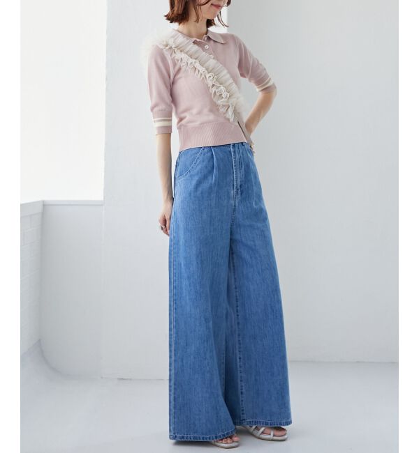 MAJESTICLEGON「シャイニーシアーポロニット」|ニット・セーター|