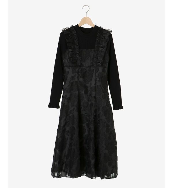 MAJESTICLEGON「ショルダーフリルドッキングワンピ」|ワンピース|