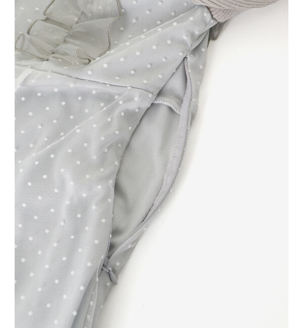 MAJESTICLEGON「ショルダーフリルドッキングワンピ」|ワンピース|