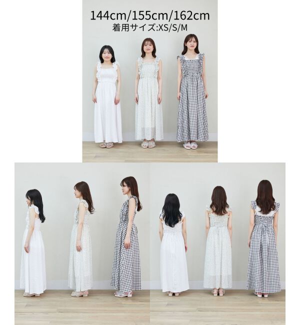  「フリルショルダーレースアップワンピ」|ワンピース|