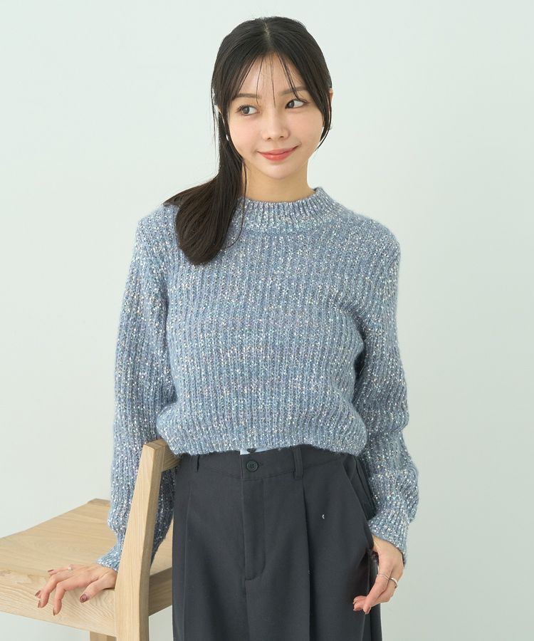 earth music&ecology「ブラッシュヤーンニットプルオーバー」|ニット・セーター|
