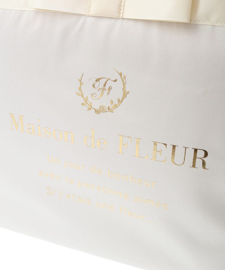 Maison de FLEUR「ブランドロゴフリルハンドルトートMバッグ」|トートバッグ|