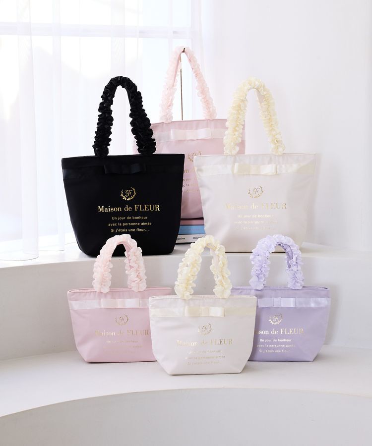 Maison de FLEUR「ブランドロゴフリルハンドルトートMバッグ」|トートバッグ|