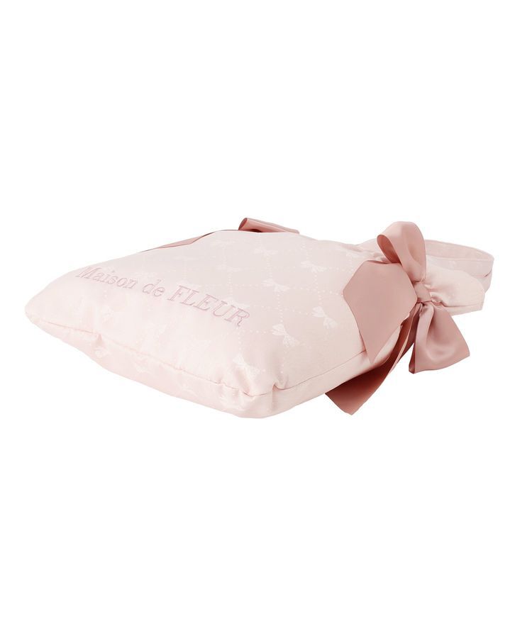 Maison de FLEUR「リボンジャカードダブルリボントートバッグ」|トートバッグ|