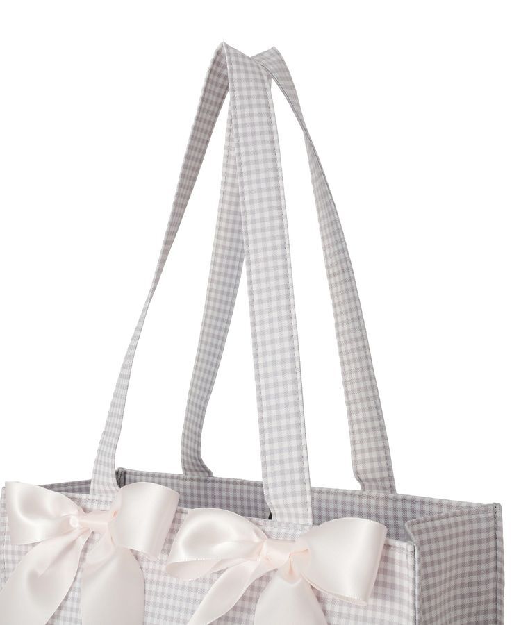 Maison de FLEUR「ギンガムリボンスクエアトートバッグ」|トートバッグ|