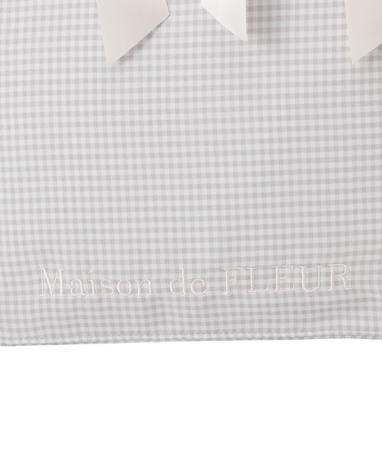 Maison de FLEUR「ギンガムリボンスクエアトートバッグ」|トートバッグ|