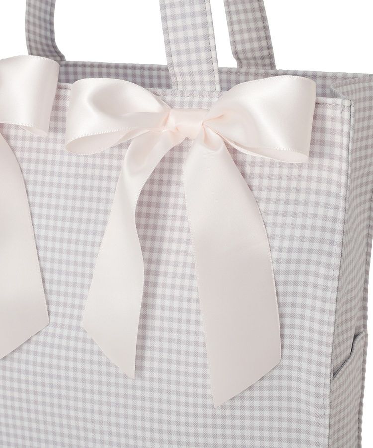 Maison de FLEUR「ギンガムリボンスクエアトートバッグ」|トートバッグ|