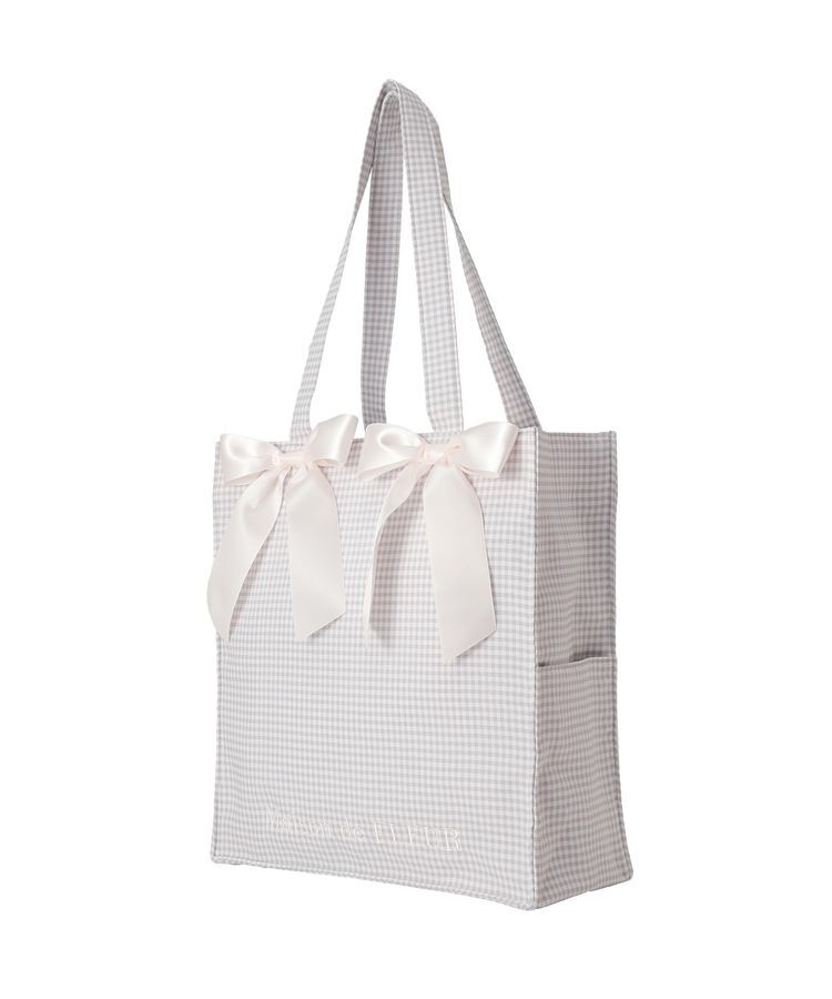 Maison de FLEUR「ギンガムリボンスクエアトートバッグ」|トートバッグ|