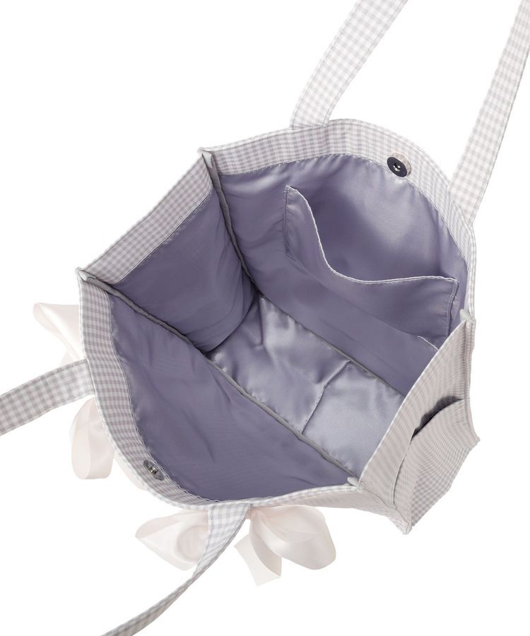 Maison de FLEUR「ギンガムリボンスクエアトートバッグ」|トートバッグ|