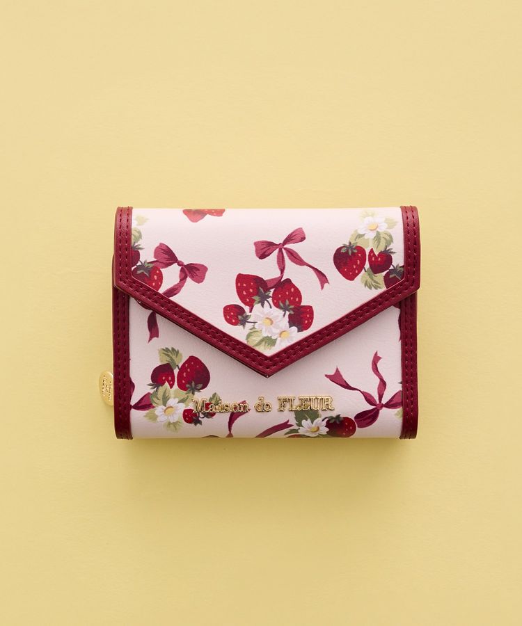 Maison de FLEUR「いちご柄ウォレット」|財布|