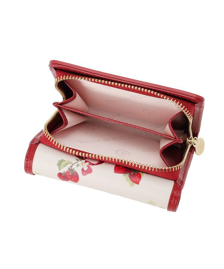Maison de FLEUR「いちご柄ウォレット」|財布|