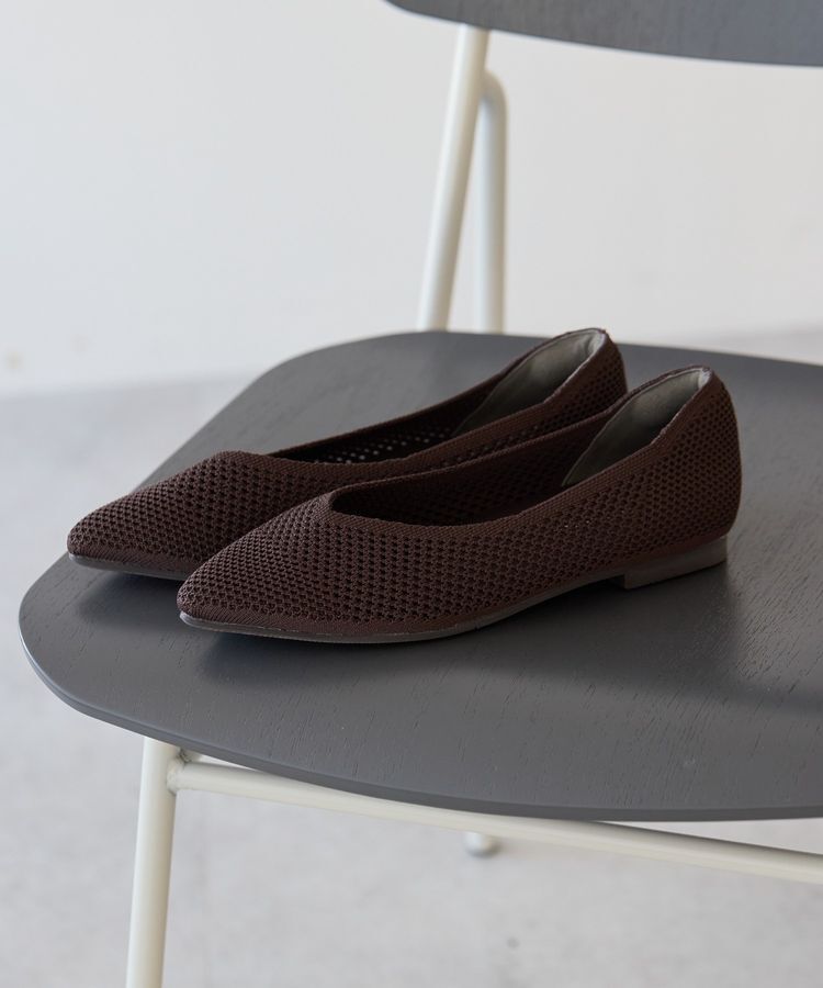 AMERICAN HOLIC「【整履き】メッシュニットフラットパンプス」|パンプス|