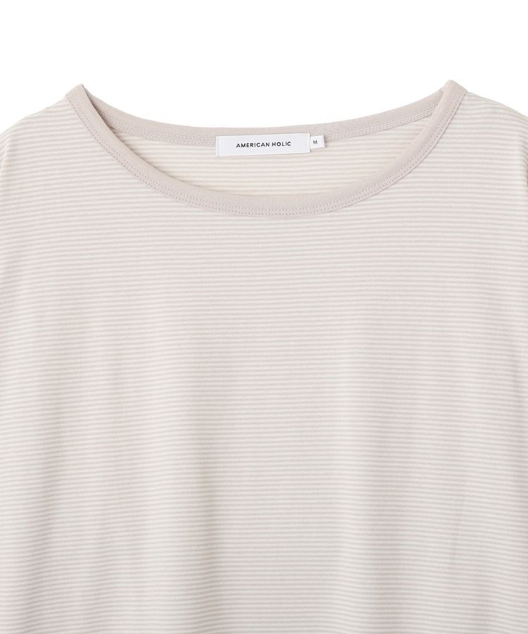 AMERICAN HOLIC「シアーカラーボーダープルオーバー」|Tシャツ・カットソー|