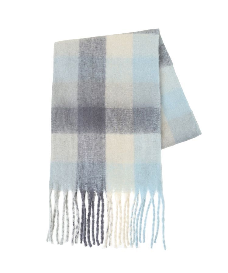 Green Parks「・furry rate グラデーションチェックマフラー」|マフラー|