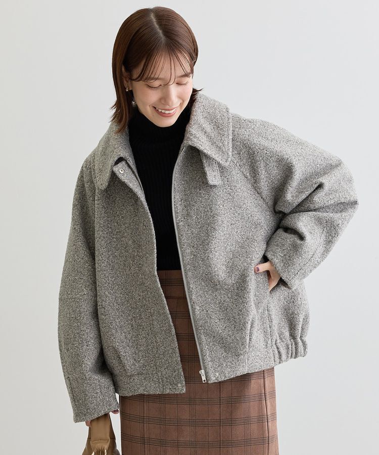 Green Parks「2WAYカラーコクーンブルゾン」|ブルゾン・スタジャン|