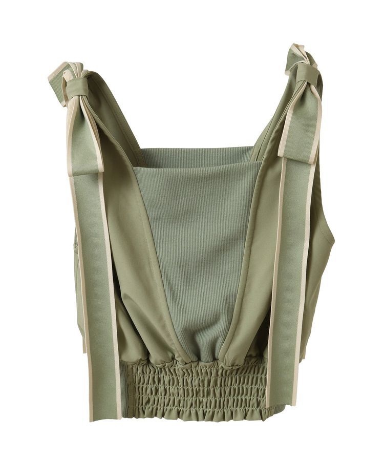 Green Parks「・swing by ショルダーリボンノースリーブ」|Tシャツ・カットソー|