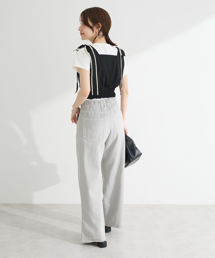 Green Parks「・swing by ショルダーリボンノースリーブ」|Tシャツ・カットソー|